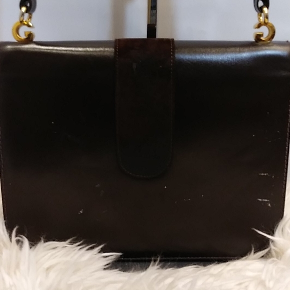GUCCI VINTAGE LEATHER & SUEDE PURSE PIC #1 - Picture 10 of 16